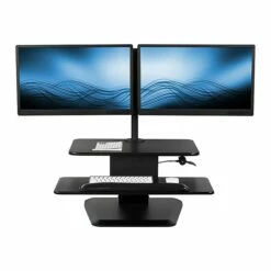 Mount-It! Standing Desk Converter With Dual Monitor Mount, Aluminum (MI-7914) -STAPLES Sales sp44336599 sc7