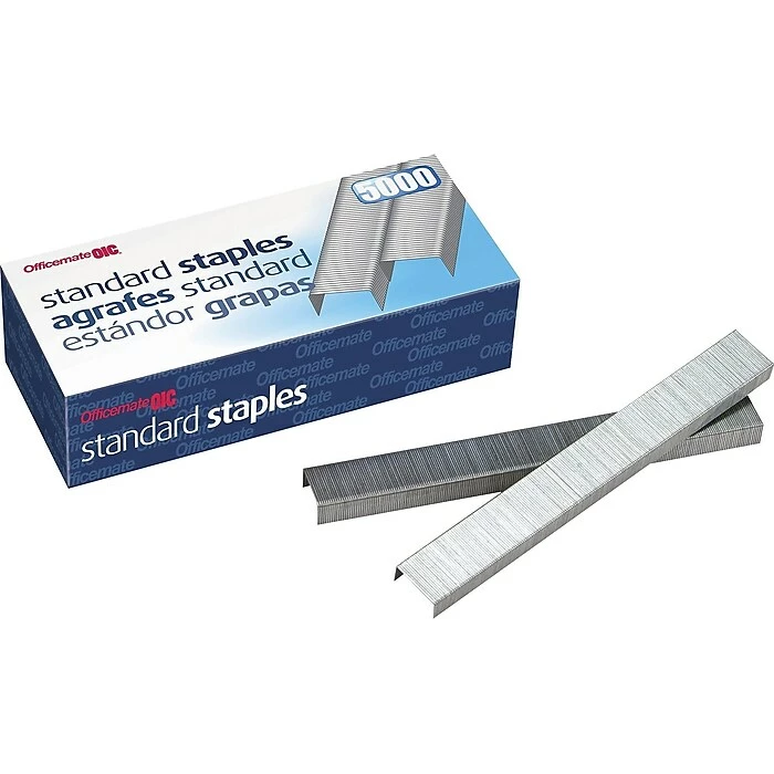 Officemate Standard Staples, 1/4" Leg Length, 5000/Box (91900) 3 Officemate Standard Staples, 1/4" Leg Length, 5000/Box (91900)