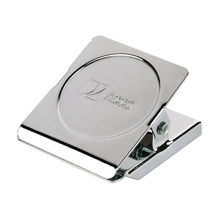 ACCO Small Magnetic Clip, 1-1/2" Width, Silver (72131) 3 ACCO Small Magnetic Clip, 1-1/2" Width, Silver (72131)