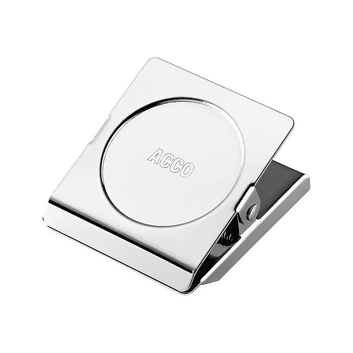ACCO Small Magnetic Clip, 1-1/2" Width, Silver (72131) 4 ACCO Small Magnetic Clip, 1-1/2" Width, Silver (72131) - Image 2