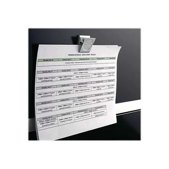 ACCO Small Magnetic Clip, 1-1/2" Width, Silver (72131) 6 ACCO Small Magnetic Clip, 1-1/2" Width, Silver (72131) - Image 4