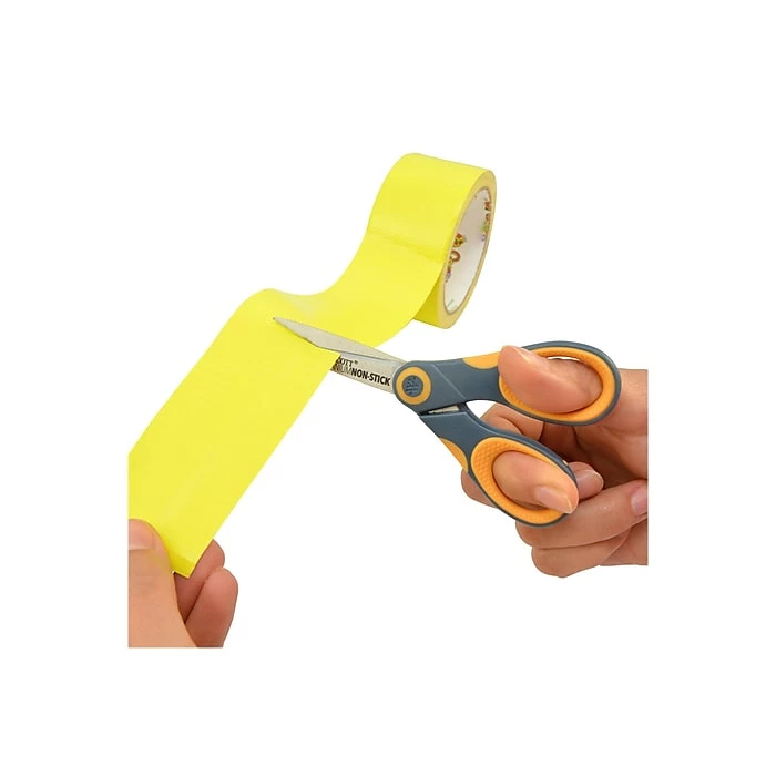 Westcott® Titanium Bonded® Non-Stick 5" Scissors, Pointed Tip, Gray/Yellow (14881) 4 Westcott® Titanium Bonded® Non-Stick 5" Scissors, Pointed Tip, Gray/Yellow (14881) - Image 2