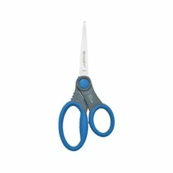 Westcott Soft Handle Student 7" Stainless Steel Standard Scissors, Pointed Tip, Assorted Colors (14609)
