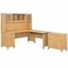 Bush Furniture Somerset 72W 3 Position Sit To Stand L Shaped Desk With Hutch And File Cabinet, Maple Cross (SET016MC) 2 Bush Furniture Somerset 72W 3 Position Sit To Stand L Shaped Desk With Hutch And File Cabinet, Maple Cross (SET016MC) -STAPLES Sales sp45060409 sc7