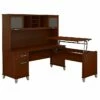 Bush Furniture Somerset 72W 3 Position Sit To Stand L Shaped Desk With Hutch, Hansen Cherry (SET015HC) 2 Bush Furniture Somerset 72W 3 Position Sit To Stand L Shaped Desk With Hutch, Hansen Cherry (SET015HC) -STAPLES Sales sp45060422 sc7