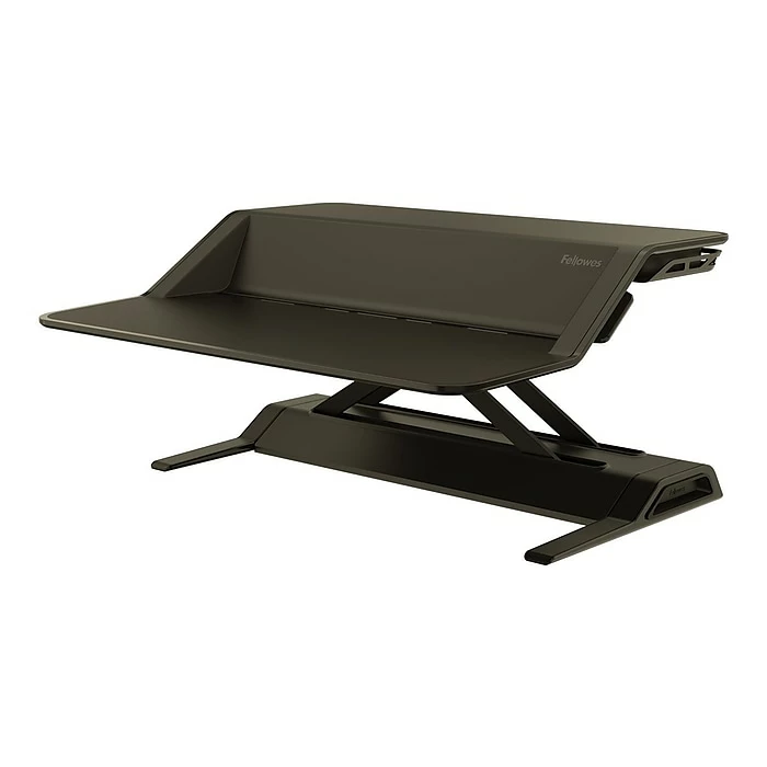 Fellowes Lotus 33" Standing Desk Converter, Black (0007901) 3 Fellowes Lotus 33" Standing Desk Converter, Black (0007901)