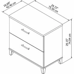 Bush Furniture Somerset Lateral File Cabinet, Maple Cross (WC81480) -STAPLES Sales sp46631877 sc7
