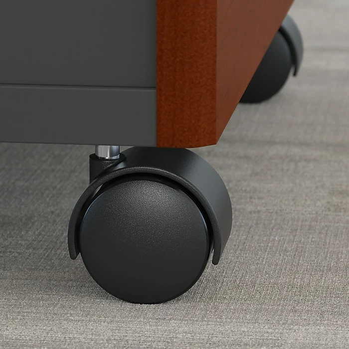 Bush Business Furniture Westfield 3 Drawer Mobile File Cabinet, Hansen Cherry/Graphite Gray (WC24453SU) 5 Bush Business Furniture Westfield 3 Drawer Mobile File Cabinet, Hansen Cherry/Graphite Gray (WC24453SU) - Image 3