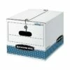 Bankers Box Medium-Duty FastFold File Storage Boxes, String & Button, Letter/Legal Size, White/Blue, 4/Carton (0002501) 1 Bankers Box Medium-Duty FastFold File Storage Boxes, String & Button, Letter/Legal Size, White/Blue, 4/Carton (0002501) -STAPLES Sales sp46777660 sc7