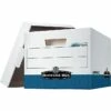 Bankers Box R-Kive® Heavy-Duty FastFold File Storage Boxes, Lift-Off Lid, Letter/Legal Size, White/Blue, 4/Carton (0724303) 2 Bankers Box R-Kive® Heavy-Duty FastFold File Storage Boxes, Lift-Off Lid, Letter/Legal Size, White/Blue, 4/Carton (0724303) -STAPLES Sales sp46777665 sc7