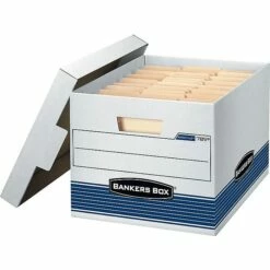 Bankers Box Stor/File™ Medium-Duty FastFold File Storage Boxes, Lift-Off Lid, Letter/Legal Size, White/Blue, 4/Carton (0078907) 8 Bankers Box Stor/File™ Medium-Duty FastFold File Storage Boxes, Lift-Off Lid, Letter/Legal Size, White/Blue, 4/Carton (0078907) -STAPLES Sales sp46777805 sc7 1