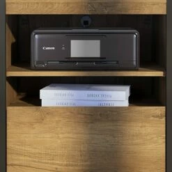 Bush Furniture Latitude Printer Stand File Cabinet, Rustic Brown Embossed (LAF124RB-03) 17 Bush Furniture Latitude Printer Stand File Cabinet, Rustic Brown Embossed (LAF124RB-03) -STAPLES Sales sp47156580 sc7