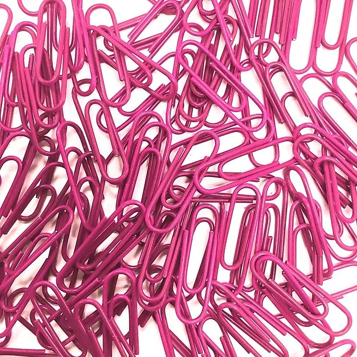 JAM Paper® Bulk Paper Clips, Small 1 Inch, Standard Paperclips, Pink, 50000/Carton (371332135) 3 JAM Paper® Bulk Paper Clips, Small 1 Inch, Standard Paperclips, Pink, 50000/Carton (371332135)