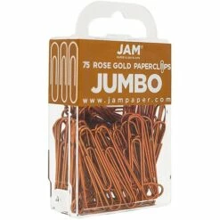 JAM Paper® Colored Jumbo Paper Clips, Large 2 Inch, Rose Gold Paperclips, 2 Packs Of 75 (21832059a) 9 JAM Paper® Colored Jumbo Paper Clips, Large 2 Inch, Rose Gold Paperclips, 2 Packs Of 75 (21832059a) -STAPLES Sales sp4798234 sc7