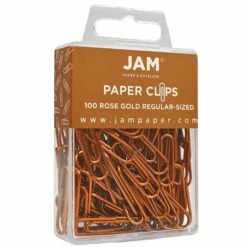 JAM Paper Small Paper Clips, Rose Gold, 2 Packs Of 100 (21832057a) 8 JAM Paper Small Paper Clips, Rose Gold, 2 Packs Of 100 (21832057a) -STAPLES Sales sp4813717 sc7