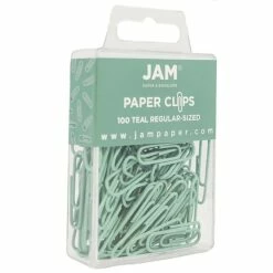JAM Paper Small Paper Clips, Teal, 2 Packs Of 100 (21832064a) -STAPLES Sales sp4813720 sc7