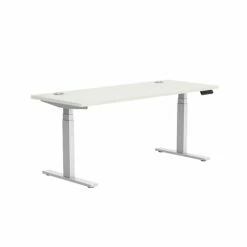 Union & Scale™ Workplace2.0™ 24X60 Height Adjustable Table, Silver Mesh