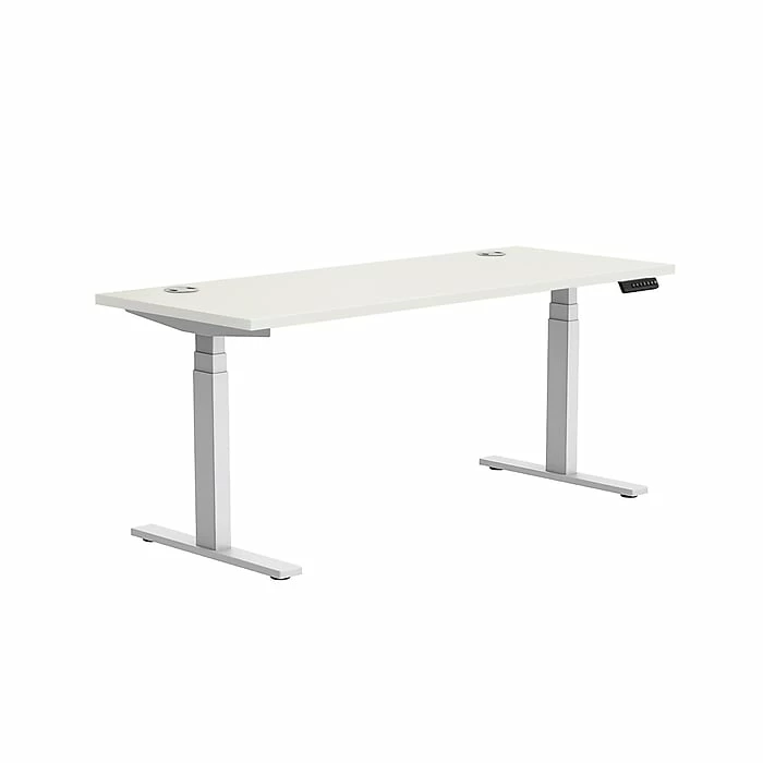 Union & Scale™ Workplace2.0™ 24X60 Height Adjustable Table, Silver Mesh 3 Union & Scale™ Workplace2.0™ 24X60 Height Adjustable Table, Silver Mesh