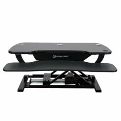 VersaDesk PowerPro 48"W Electric Sit To Stand Desktop Converter With Keyboard Tray & USB Port, Black (SP7644824-00-01)
