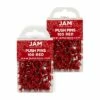 JAM Paper Pushpins, Red, 2 Packs Of 100 (2242955A) 1 JAM Paper Pushpins, Red, 2 Packs Of 100 (2242955A) -STAPLES Sales sp49916282 sc7