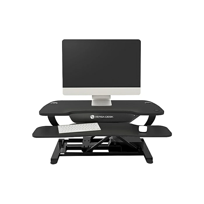 Versa Tables VersaDesk PowerPro 36"W Adjustable Riser, Black (SP7643624-00-B) 4 Versa Tables VersaDesk PowerPro 36"W Adjustable Riser, Black (SP7643624-00-B) - Image 2