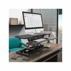 Versa Tables VersaDesk PowerPro 36"W Adjustable Riser, Black (SP7643624-00-B) 17 Versa Tables VersaDesk PowerPro 36"W Adjustable Riser, Black (SP7643624-00-B) -STAPLES Sales sp50988096 sc7
