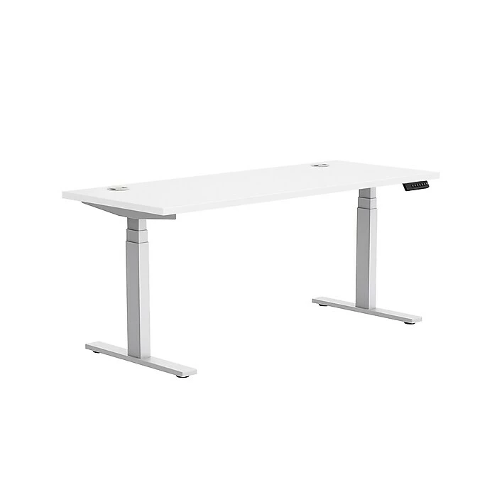 Union & Scale™ Workplace2.0™ Sit Stand Height Adjustable Table 24X60, White 3 Union & Scale™ Workplace2.0™ Sit Stand Height Adjustable Table 24X60, White