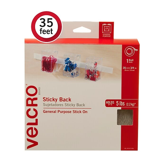 VELCRO® VELCRO Brand Sticky Back, White (VEL-30197-USA) 4 VELCRO® VELCRO Brand Sticky Back, White (VEL-30197-USA) - Image 2