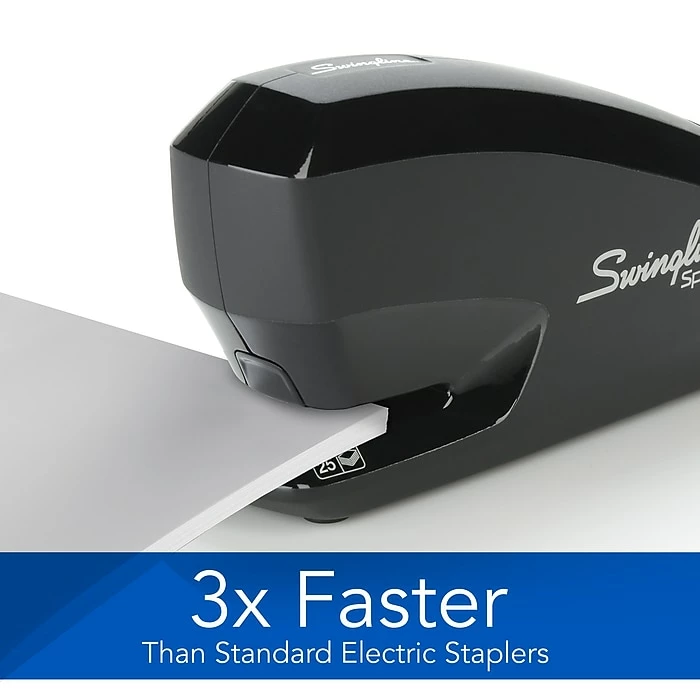 Swingline Speed Pro™ Electric Stapler Value Pack (Premium Staples & Staple Remover Included), 25 Sheet Capacity, Black (42140) 7 Swingline Speed Pro™ Electric Stapler Value Pack (Premium Staples & Staple Remover Included), 25 Sheet Capacity, Black (42140) - Image 5