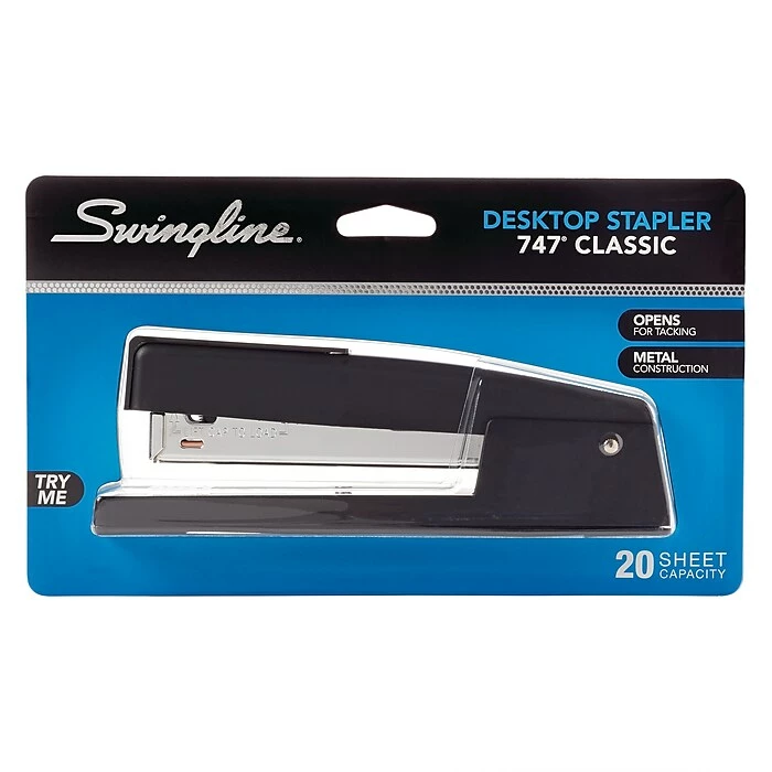 Swingline 747 Stapler, 20 Sheet Capacity, Black (74701) 6 Swingline 747 Stapler, 20 Sheet Capacity, Black (74701) - Image 4