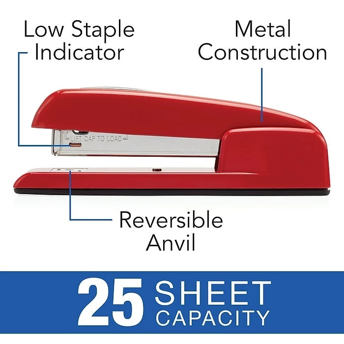 Swingline® 747® Business Stapler, 25 Sheet Capacity, Rio Red (74736) 9 Swingline® 747® Business Stapler, 25 Sheet Capacity, Rio Red (74736) - Image 7