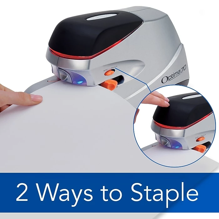 Swingline® Optima® Electric Stapler, 70 Sheet Capacity, Silver (48210) 6 Swingline® Optima® Electric Stapler, 70 Sheet Capacity, Silver (48210) - Image 4