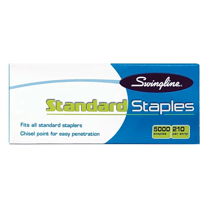 Swingline® Standard Staples, 1/4" Length, 210 Per Strip, 5,000/Per Box, 5/Box (35101S) 6 Swingline® Standard Staples, 1/4" Length, 210 Per Strip, 5,000/Per Box, 5/Box (35101S) - Image 4