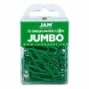 JAM Paper Jumbo Paper Clips, Green, 75/Pack (42186878)