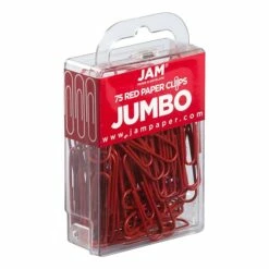JAM Paper Jumbo Paper Clips, Red, 75/Pack (2183754) 7 JAM Paper Jumbo Paper Clips, Red, 75/Pack (2183754) -STAPLES Sales sp58557823 sc7