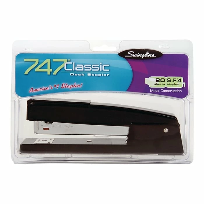 Swingline 747 Classic Desktop Stapler, 20 Sheet Capacity, Black (S7074701G) 6 Swingline 747 Classic Desktop Stapler, 20 Sheet Capacity, Black (S7074701G) - Image 4