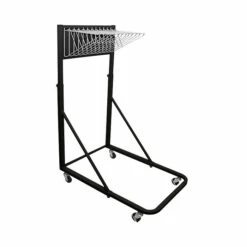 AdirOffice 12 Bracket Vertical File Rolling Stand For Blueprints, Black (613-BLK)