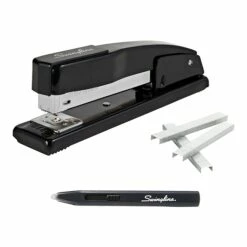 Swingline Commercial Desktop Stapler, 20-Sheet Capacity, Black, 5000 Staples (S7044401STP)