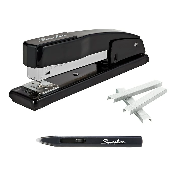 Swingline Commercial Desktop Stapler, 20-Sheet Capacity, Black, 5000 Staples (S7044401STP) 3 Swingline Commercial Desktop Stapler, 20-Sheet Capacity, Black, 5000 Staples (S7044401STP)
