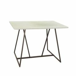 Oasis Teaming Table, 42" X 48", Weathered White (3020WW)