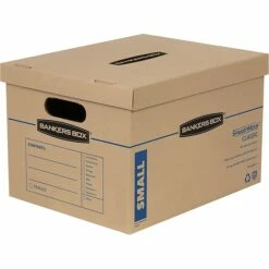 Bankers Box File Moving Boxes, Kraft/Blue, 10/Pack (7714216)