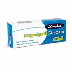 Swingline Standard Staples, 1/4" Leg Length, 5,000 Staples/Box, 100 Boxes/Carton (35108CT) 11 Swingline Standard Staples, 1/4" Leg Length, 5,000 Staples/Box, 100 Boxes/Carton (35108CT) -STAPLES Sales sp69764709 sc7