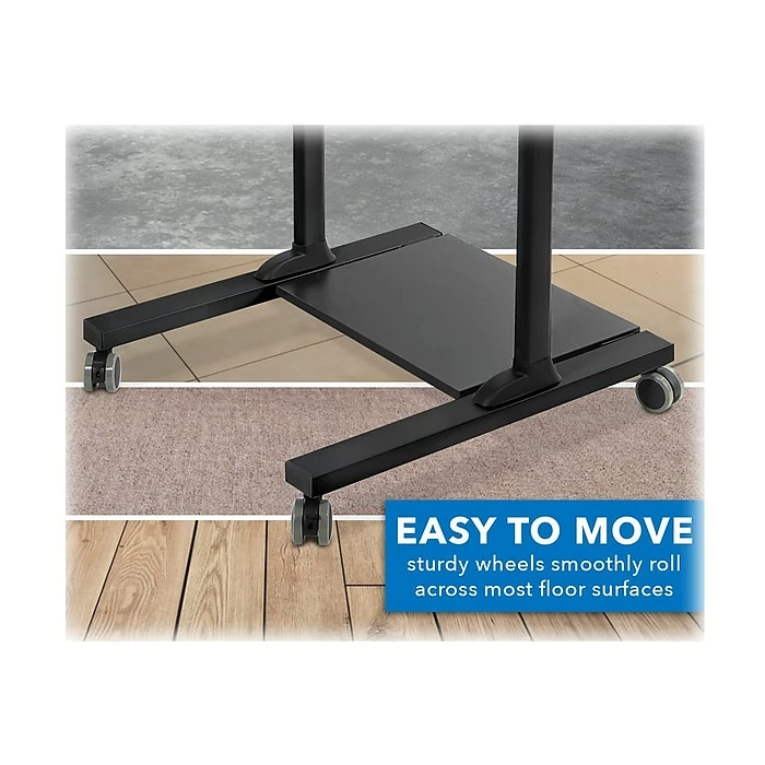 Mount-It! 37"-55" Plastic/Steel Adjustable Desk, Black/Gray (MI-7970) 7 Mount-It! 37"-55" Plastic/Steel Adjustable Desk, Black/Gray (MI-7970) - Image 5