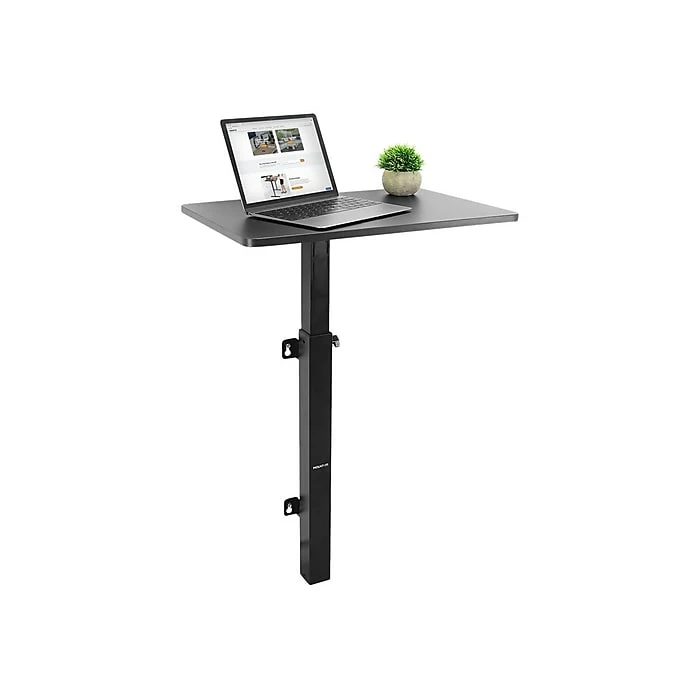 Mount-It! 24" Wall Mounted Sit & Stand Desk, Black (MI-7989) 5 Mount-It! 24" Wall Mounted Sit & Stand Desk, Black (MI-7989) - Image 3