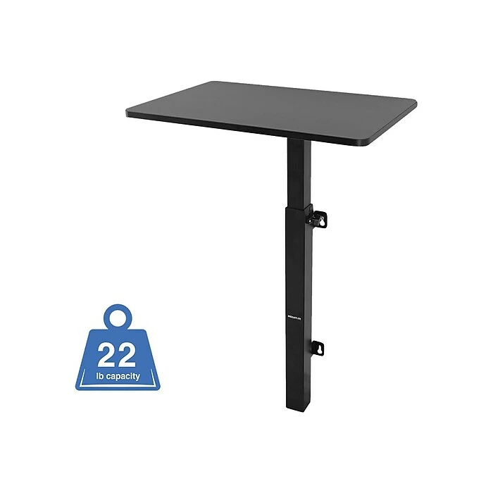 Mount-It! 24" Wall Mounted Sit & Stand Desk, Black (MI-7989) 6 Mount-It! 24" Wall Mounted Sit & Stand Desk, Black (MI-7989) - Image 4