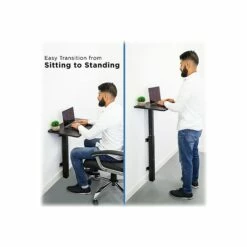Mount-It! 24" Wall Mounted Sit & Stand Desk, Black (MI-7989) 13 Mount-It! 24" Wall Mounted Sit & Stand Desk, Black (MI-7989) -STAPLES Sales sp73834115 sc7