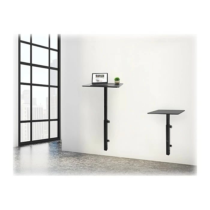 Mount-It! 24" Wall Mounted Sit & Stand Desk, Black (MI-7989) 9 Mount-It! 24" Wall Mounted Sit & Stand Desk, Black (MI-7989) - Image 7