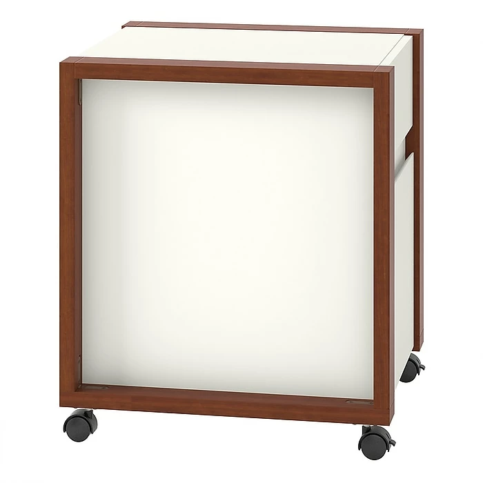 Kathy Ireland® Home By Bush Furniture Voss 1-Drawer Vertical File Cabinet, Letter, Cotton White/Serene Cherry, 20.87"D 10 Kathy Ireland® Home By Bush Furniture Voss 1-Drawer Vertical File Cabinet, Letter, Cotton White/Serene Cherry, 20.87"D - Image 8