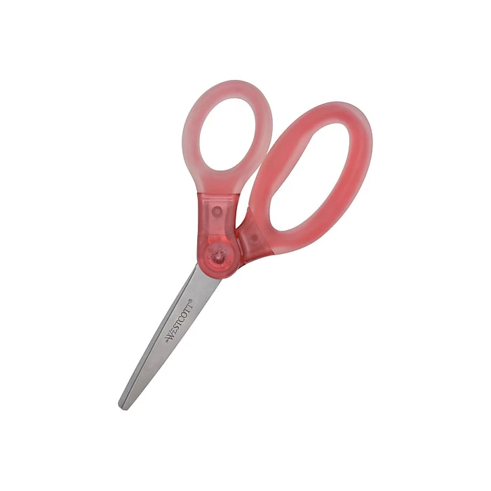 Westcott Jellies 7" Stainless Steel Multipurpose Scissors, Blunt Tip, Assorted Colors (67510) 3 Westcott Jellies 7" Stainless Steel Multipurpose Scissors, Blunt Tip, Assorted Colors (67510)