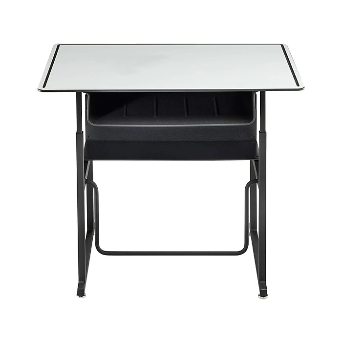 Safco AlphaBetter 26" - 42" Plastic/Steel Adjustable Desk, White/Black (1209DE) 3 Safco AlphaBetter 26" - 42" Plastic/Steel Adjustable Desk, White/Black (1209DE)